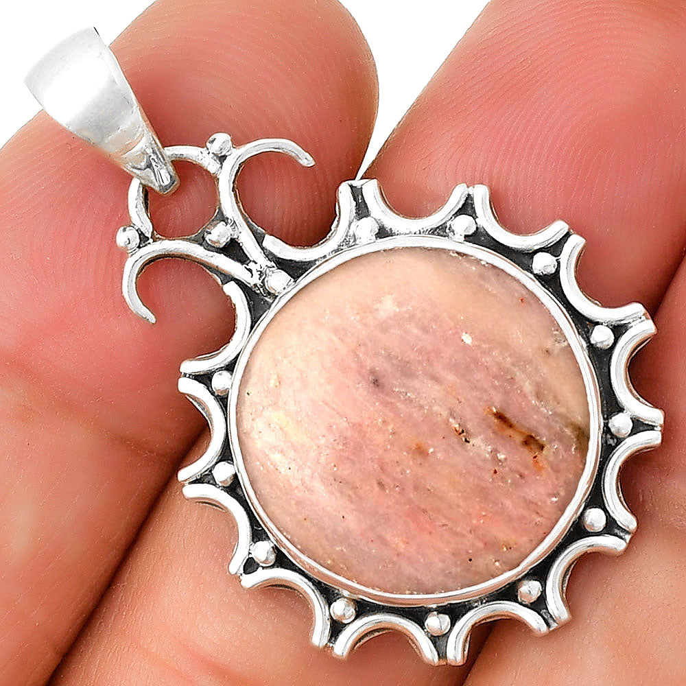 Natural Pink Tulip Quartz Pendant P-1249 SDP131468