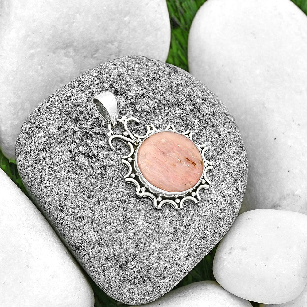 Natural Pink Tulip Quartz Pendant P-1249 SDP131468