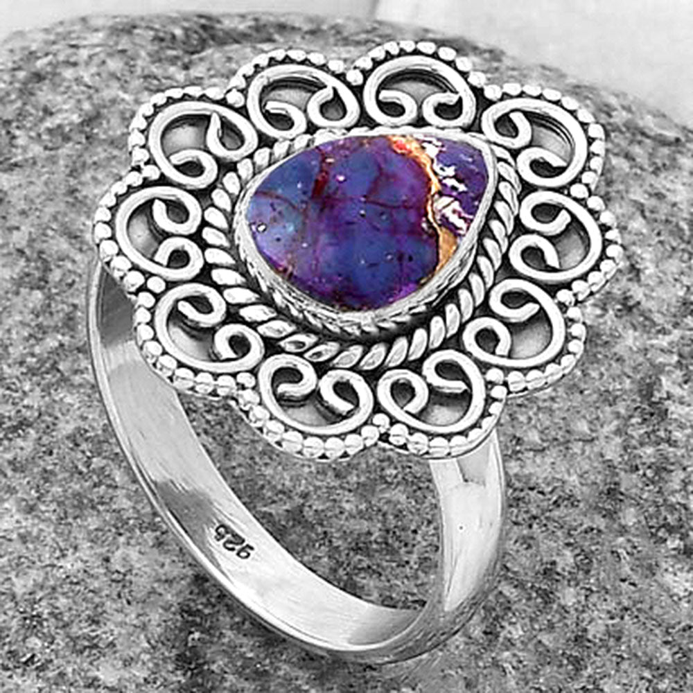 Copper Purple Turquoise - Arizona Ring size-9.5 R-1337 SDR203377